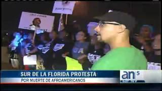 Sur de la Florida protesta por muerte de afroamericano - América TeVé