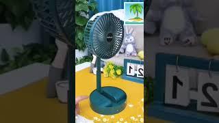 *RECHARGEABLE FAN FOLDING FAN 1/2/3 SPEED WITH MOBILE STAND PER PC RATE 470 #dmfororders #homegadge