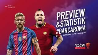 BARCELONA VS AS ROMA | UCL QUARTER FINAL 5 APRIL 2018 | PREVIEW STATISTIK LENGKAP |