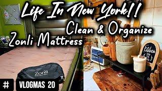 LIFE IN BK NY: Zonli Floor Mattress | Kitchen Tour | Clean and Organize | Kitchen update.