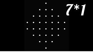 7*1 daily muggulu with dots||easy rangoli designs||simple kolam||JD muggulu