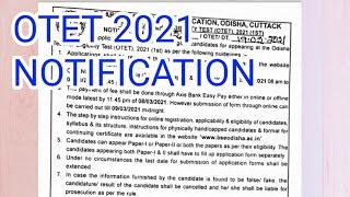 OTET 2021 NOTIFICATION || OTET ONLINE APPLY !! OTET2021 ONLINE APPLY!! JAY STUDY CENTERS!!