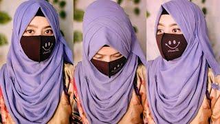 New Stylish Hijab Tutorial | Hijab Styles With Scarf /  Stole | Hijab Styles Simple And Easy |