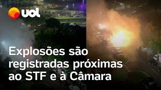 Explosões são ouvidas próximas ao STF e à Câmara dos Deputados em Brasília; veja vídeos