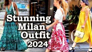 Stunning Milan Outfit 2024 | New trend Summer Looks and Stylish Italian Outfit | Fashion Inspiration