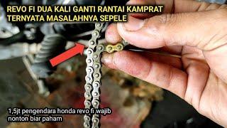 motor revo fi dua kali ganti rantai kamprat ternyata cuma sepele. #laxfito