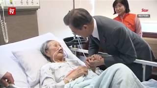 South Korea's President Moon meets former 'comfort women'