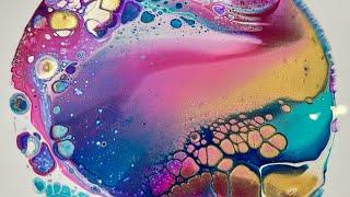 #392 Fluid Art Flip Cup With Cell Activator  Amazing Cell! #art