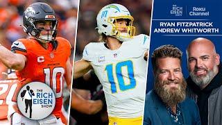 TNF’s Ryan Fitzpatrick & Andrew Whitworth Preview Broncs vs Chargers in WK 16 | The Rich Eisen Show