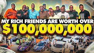 My RICH FRIENDS are worth over a HUNDRED MILLION DOLLARS | World's Largest Lambo Rally
