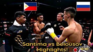  GABRIEL SANTISIMA (Philippines) VS (Russia) RUSLAN BELOUSOV FULL HIGHLIGHTS!