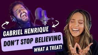 Gabriel Henrique - Don't Stop Believin' -  (Cover) | REACTION!!