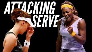 Serena Williams Attacking Agnieszka Radwanska's Serve | SERENA WILLIAMS FANS