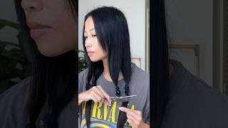 Long bob haircut at home transformation. Full video on my channel 🫶