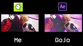 my blurrr app vs after effects | @GOJO Remake [AMV/Edit]