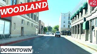 Woodland California | Dash Cam | Driving Downtown | USA