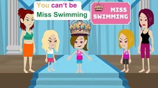 Ella joins Miss Swimming contest - Funny English Animated Story - Ella English
