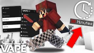 30 MINUTES OF CHEATING ON HYPIXEL *WITH MAIN ACCOUNT* | VAPE V4 Hypixel Bedwars (Blatant)