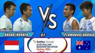 Moh Ahsan/Hendra Setiawan vs Pramudya/Andika | Australian Open 2024 Badminton | QUARTER FINAL