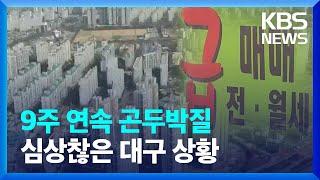 9주 연속 하락세, 심상찮은 대구 부동산 상황 / KBS  2024.01.22.