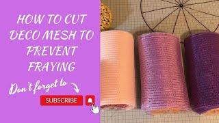 How to Cut Deco Mesh Without Fraying | How to Cut Deco Mesh with a Wood Burner