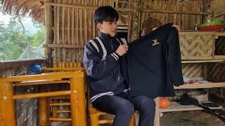 The boy harvested oranges to sell, Buying some more clothes for the cold winter