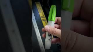 Tactical Sharpie #edc #sharpie #poker #tools #stick #markers #holes #knife #green #blade #tool