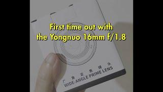 Preview Yongnuo 16mm f/1.8 for Sony APS-C - Just delivered!!