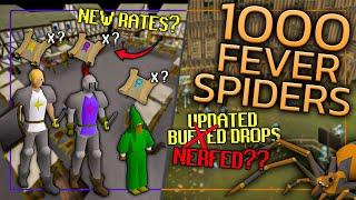 1,000 NERFED Fever Spiders + NEW Pickpocketing Clue Rates