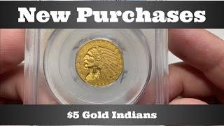 New Purchases - $5 Gold Indians