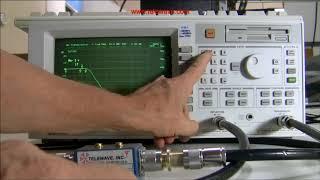 Testing a Low Pass Filter with a Network Analyzer