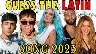 Guess The Best Best Latin Songs 2023 | Spanish Mix 2023 | 2023 Latin Music Quiz