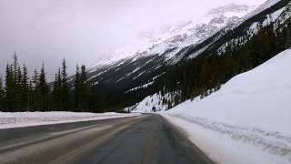 Icefields Parkway In Winter: Part 1, Lake Louise to Saskatchewan River