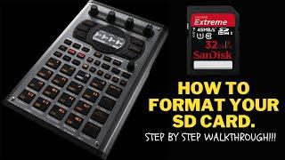 How to properly format the SD card for SP-404 MK II