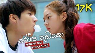 රෝස කුඩයක Korean Mixrosa kudayaka Korean Mixrosa kudayaka lyrics video