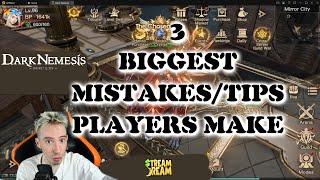 3 BIGGEST Mistakes Players Make in Dark Nemesis Infinite Quest