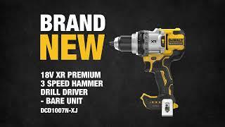 NEW from DEWALT® | 18V XR 3-Speed Hammer Drill Driver (DCD1007N-XJ)