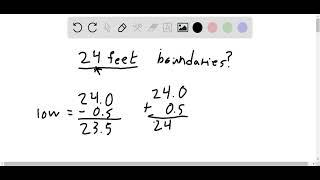 For Exercises 17–22, give the boundaries of each value