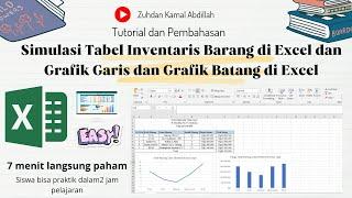 Simulasi Tabel Inventaris Barang di Excel dan Tutorial Grafik Garis dan Grafik Batang di Excel