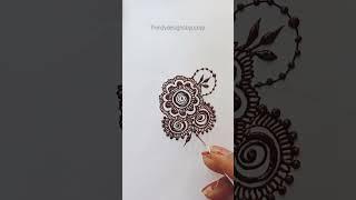 Beautiful flower mehndi design| Arabic Mehndi| mandala mehndi design  #viralshort #mehndi #shots