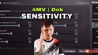 4mv Dok New Sensitivity Setting | 4x god | 2.6 update PubgMobile