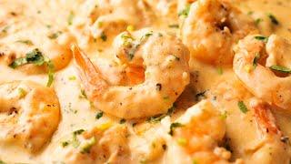 Quick And Creamy Garlic Shrimp Dinner In 15 Minutes!