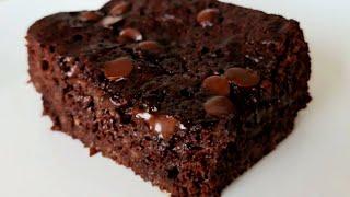 ‼️BROWNIE de CHOCO, 3 Ingredientes, en 2 minutos, SIN horno, SIN azúcar, SIN harina‼️