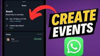 How to Create an Event in a WhatsApp Community Group