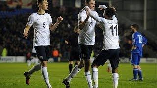 Manchester United's Michael Keane goal, England U21s vs San Marino 9-0