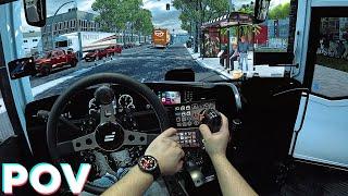 Euro Truck Simulator 2 is the ULTIMATE Bus Simulator? | Triple 55" TVs