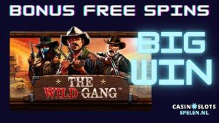 The Wild Gang | bonus free spins (BIG WIN!)