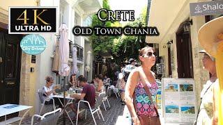 Chania Old Town Like You’ve Never Seen Before!  4K Walking Tour