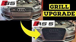 Installing RS5 GRILL ON S5 | HONEYCOMB GRILL | AUDI S5 B8.5