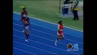 Young Shericka Jackson Destroys Anchor Leg at Gibson Relays 4x100 (2012)